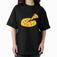 Slice From Whole Yellow Tasty Pizza Oversized T-Shirt
