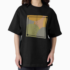 Abstract Boho Flower Oversized T Shirt