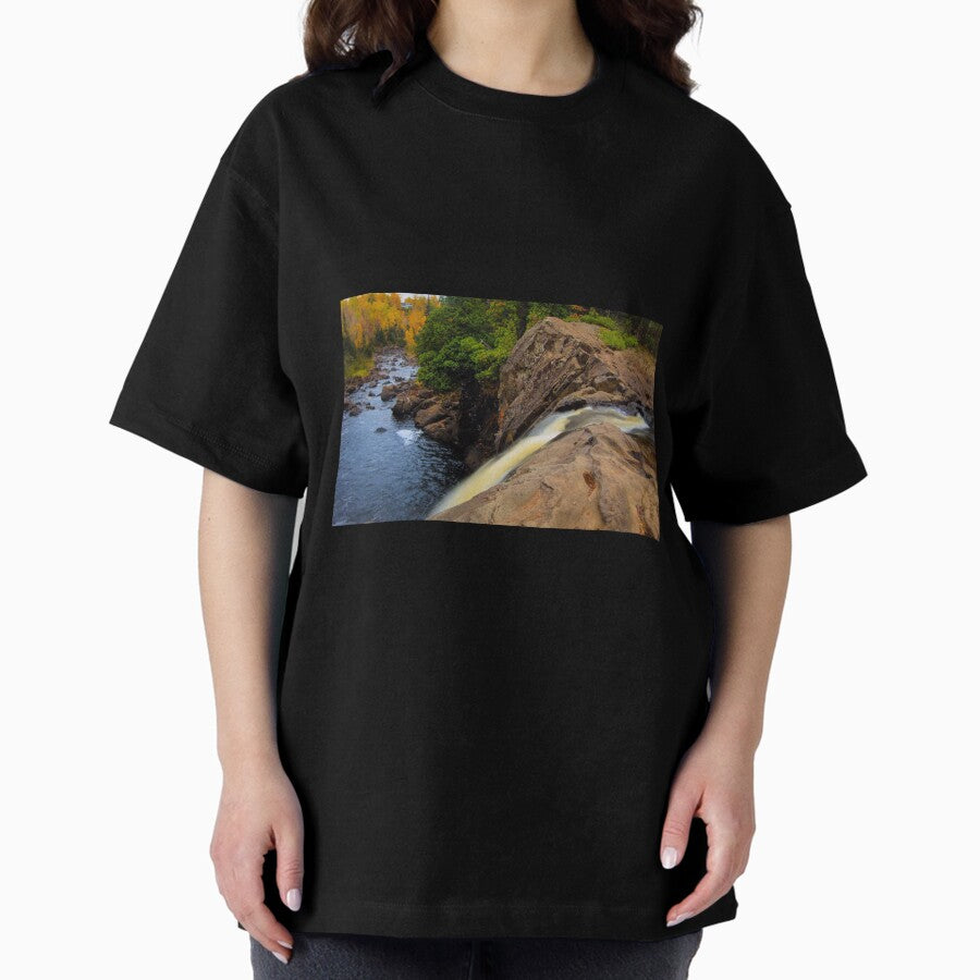 Illgren Falls in Autumn Oversized T-Shirt