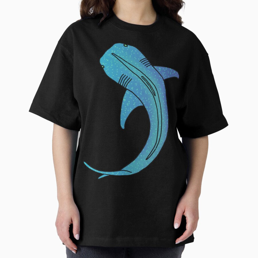Bioluminescent Whale Shark Oversized T-Shirt