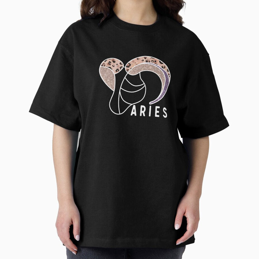 Aries Horoscope Oversized T Shirt