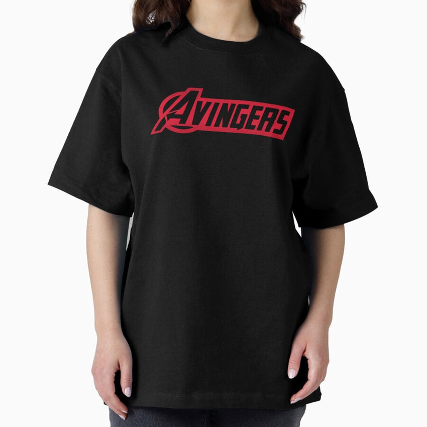 Avingers Logo Bootleg Spoof Parody Design Oversized T-Shirt