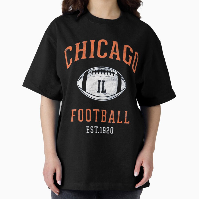 Art Chicago Bears Oversized T Shirt