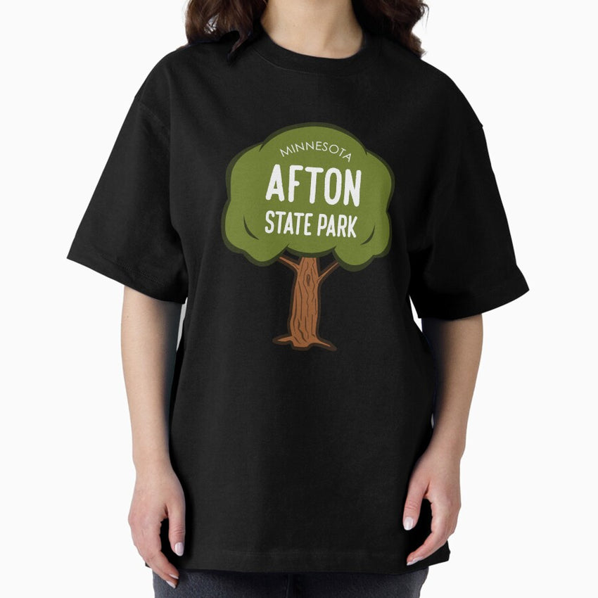 Afton State Park Minnesota Tree Oversized T-Shirt