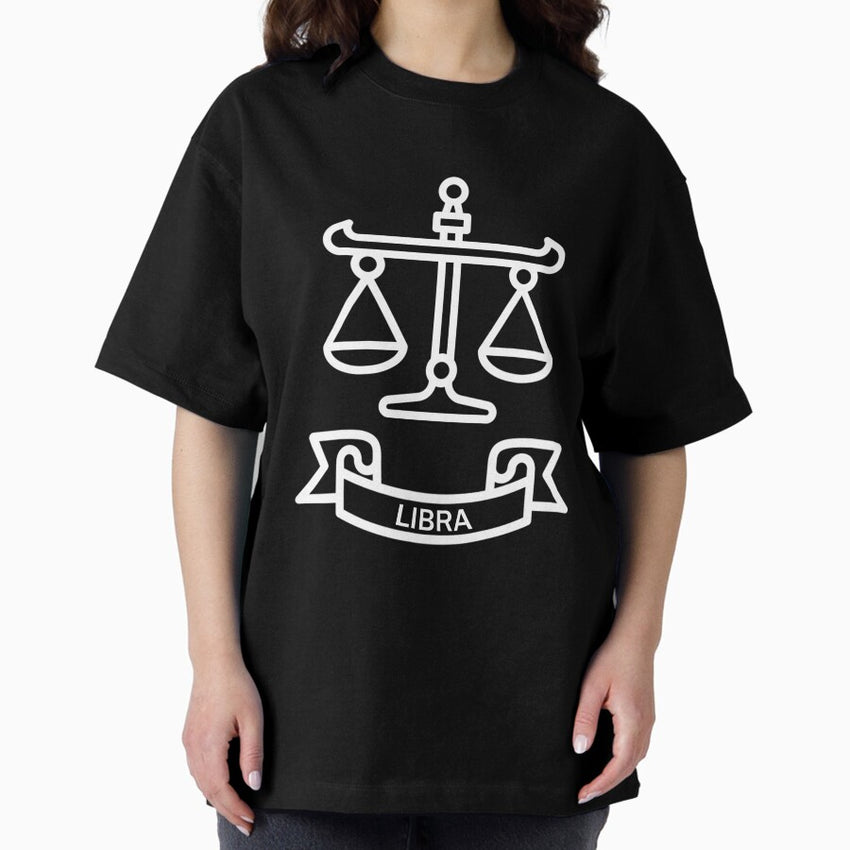 A Zodiac Sign Test Libra Oversized T-Shirt