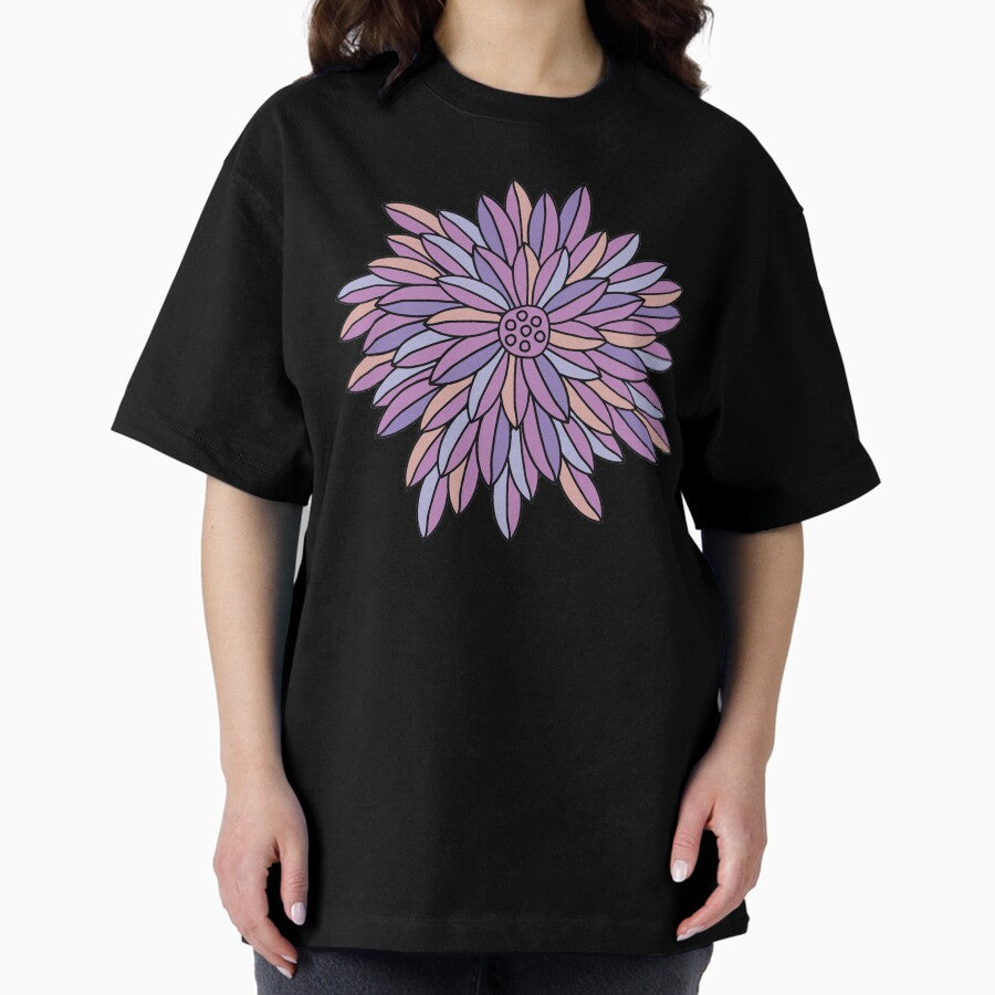 Colored Mysterious Plant 06 Oversized T-Shirt