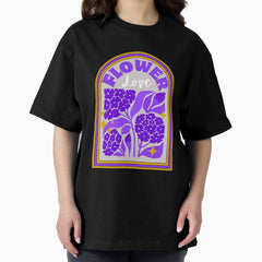 Retro Geometric Pattern Groovy y2k 80s Trendy Flower T-shirt Sticker Oversized T-Shirt