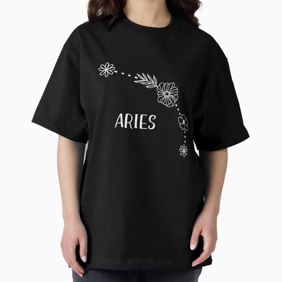 Aries Astrology Oversized T Shirt