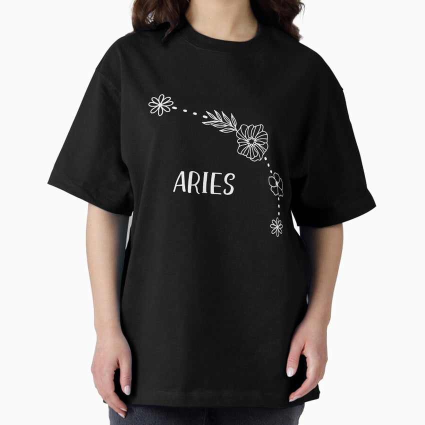 Aries Astrology Oversized T Shirt