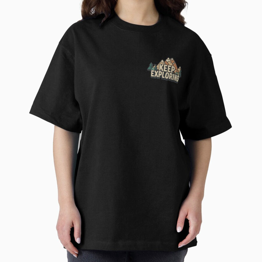 Adventure Awaits Wilderness Exploration Oversized T Shirt