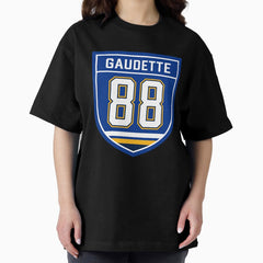 Adam Gaudette St. Louis #88 emblem Oversized T-Shirt