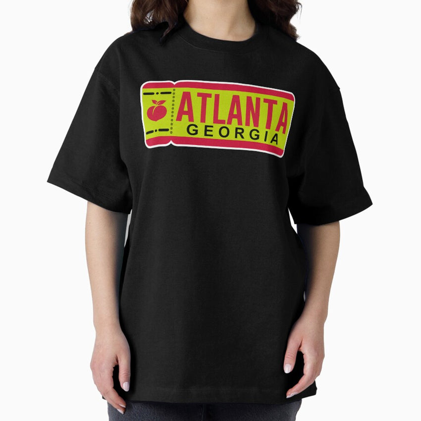 Atlanta Ticket Neon Oversized T Shirt