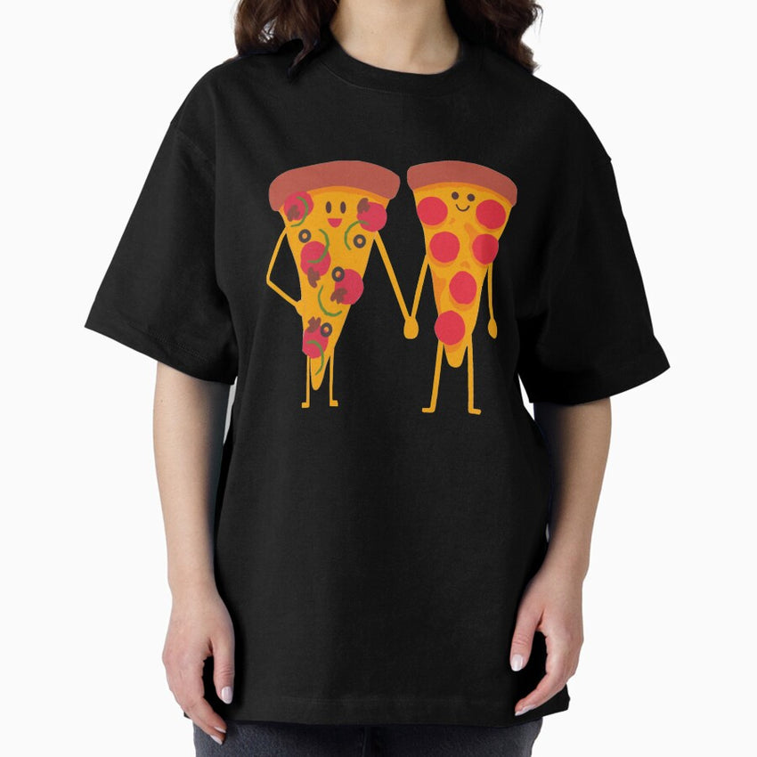 Pizza Is My Love - Cute Pizza Lovers Oversized T-Shirt
