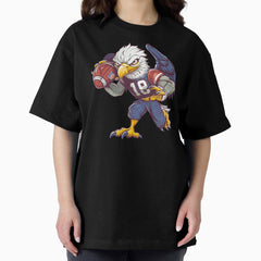 American Bald Eagle Football Oversized T-Shirt