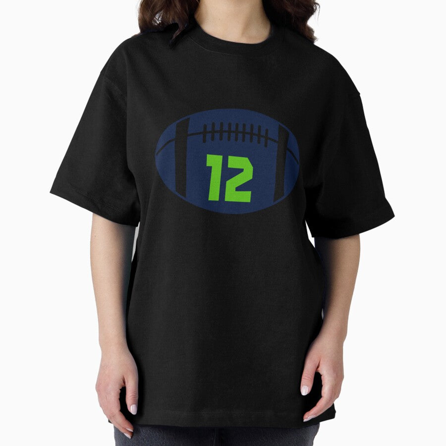 12 SEAHAWKS | FOOTBALL | SEATTLE Oversized T-Shirt