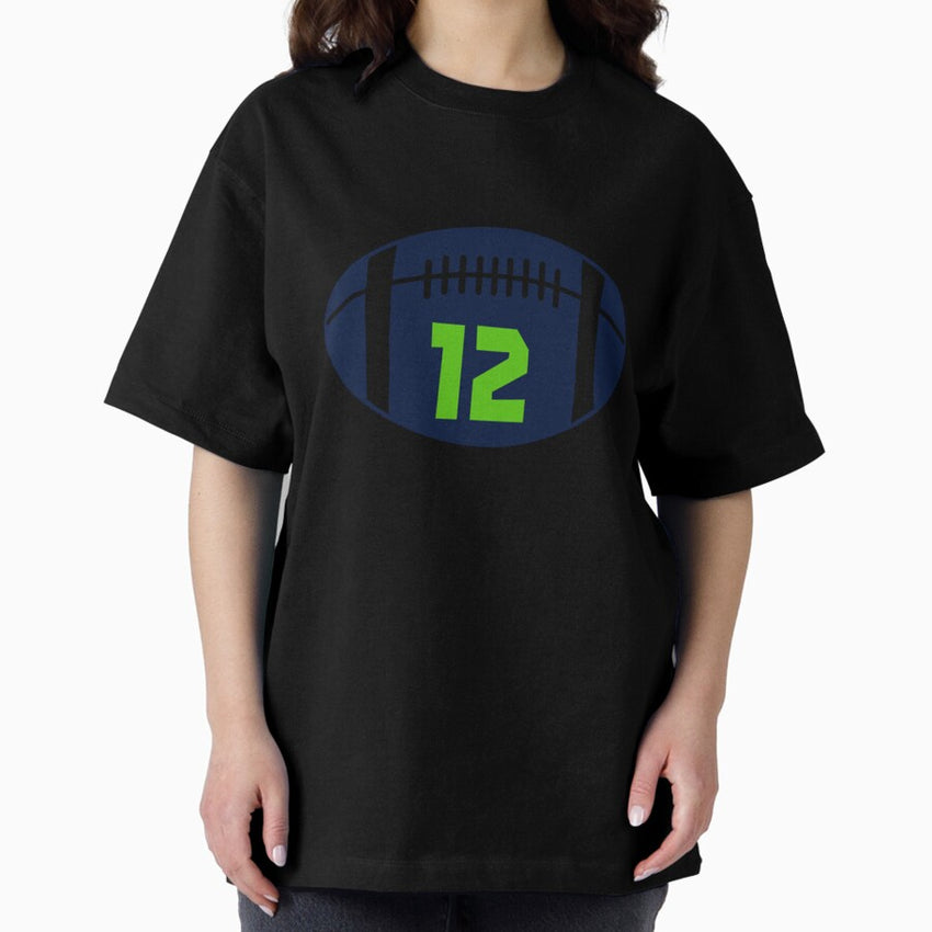12 SEAHAWKS | FOOTBALL | SEATTLE Oversized T-Shirt