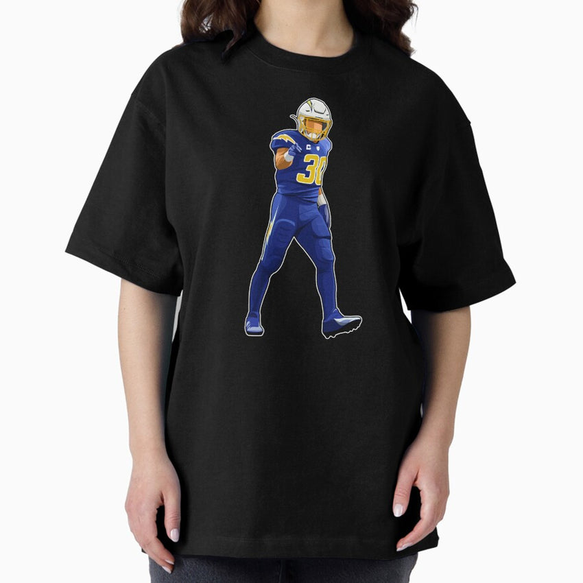 Austin Ekeler #30 In Action Oversized T-Shirt