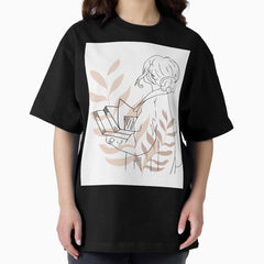 Aesthetic Female Line Art Oversized T Shirt