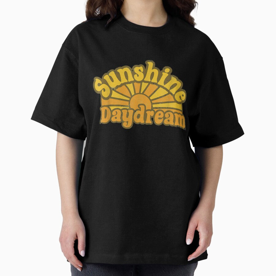 Grateful Sunshine Daydream Sunflower Rock Tee Oversized T Shirt