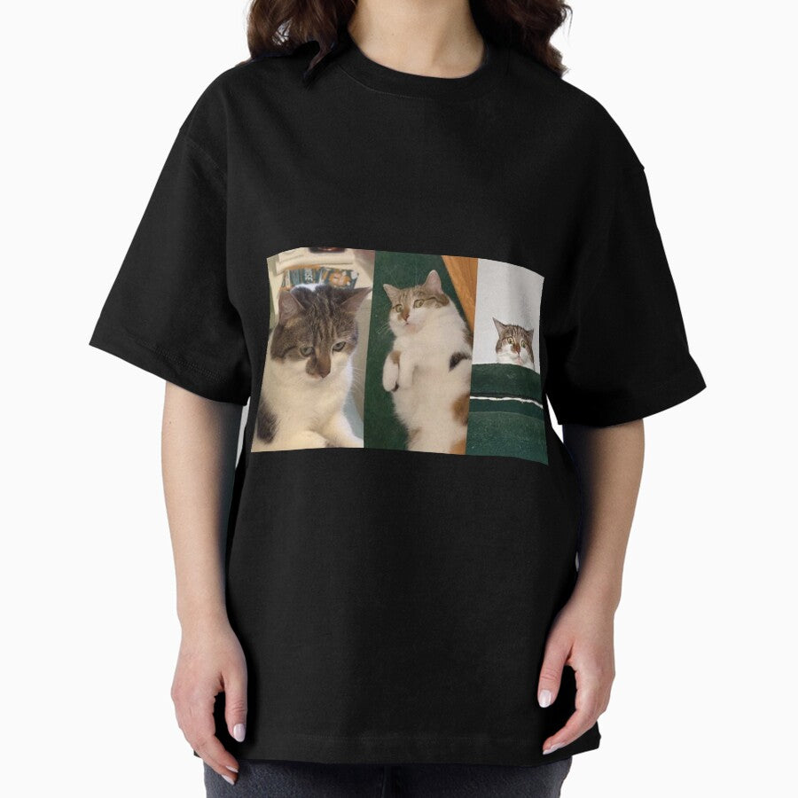 Funny Cat Meme Oversized T-Shirt
