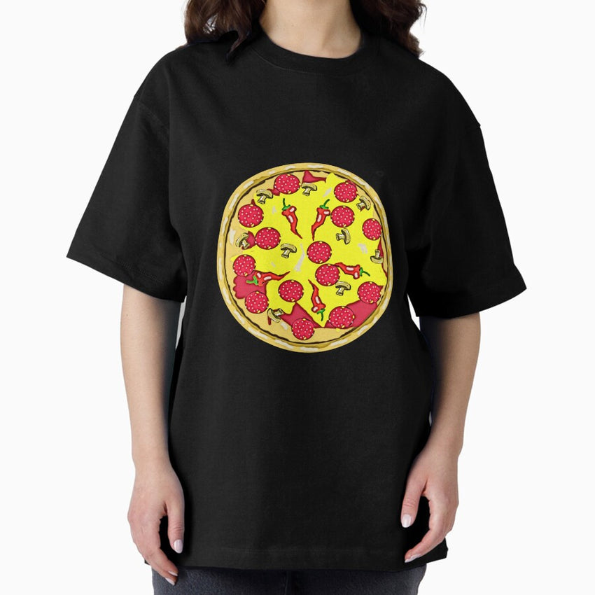 Salami pizza Oversized T-Shirt