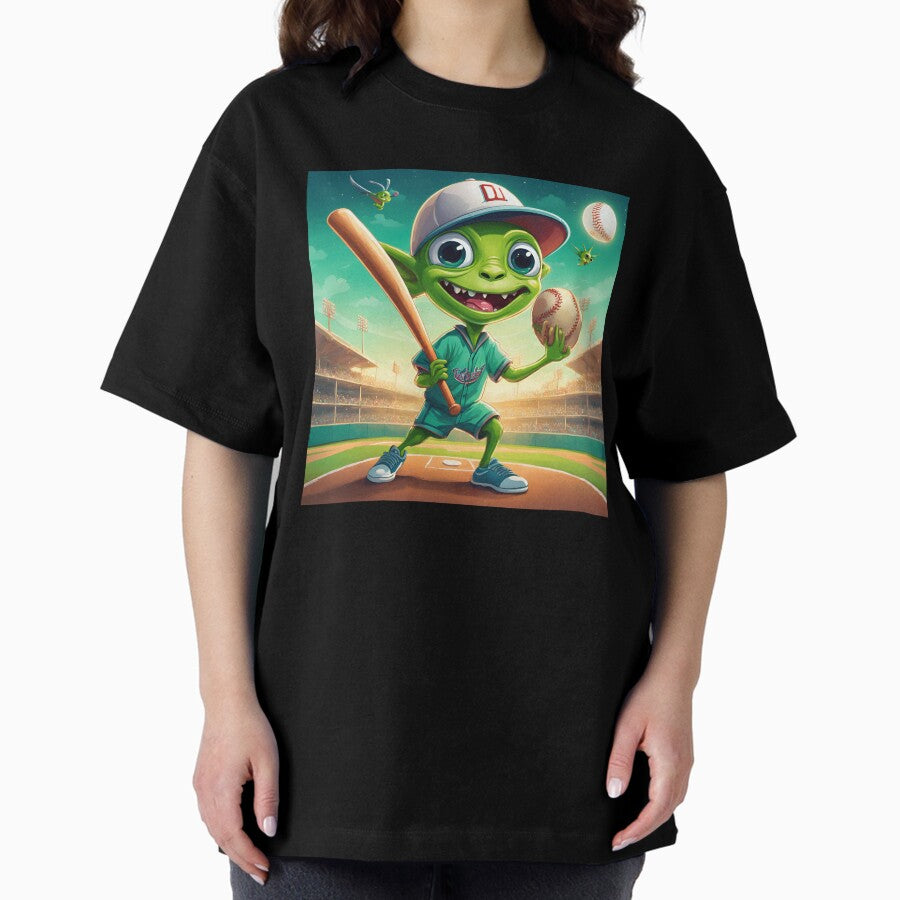 Alien baseball Oversized T-Shirt