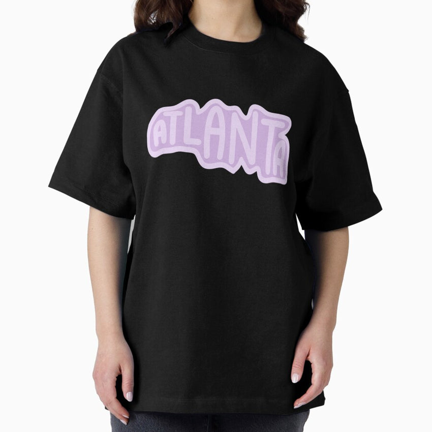Atlanta Pastel Purple Oversized T-Shirt