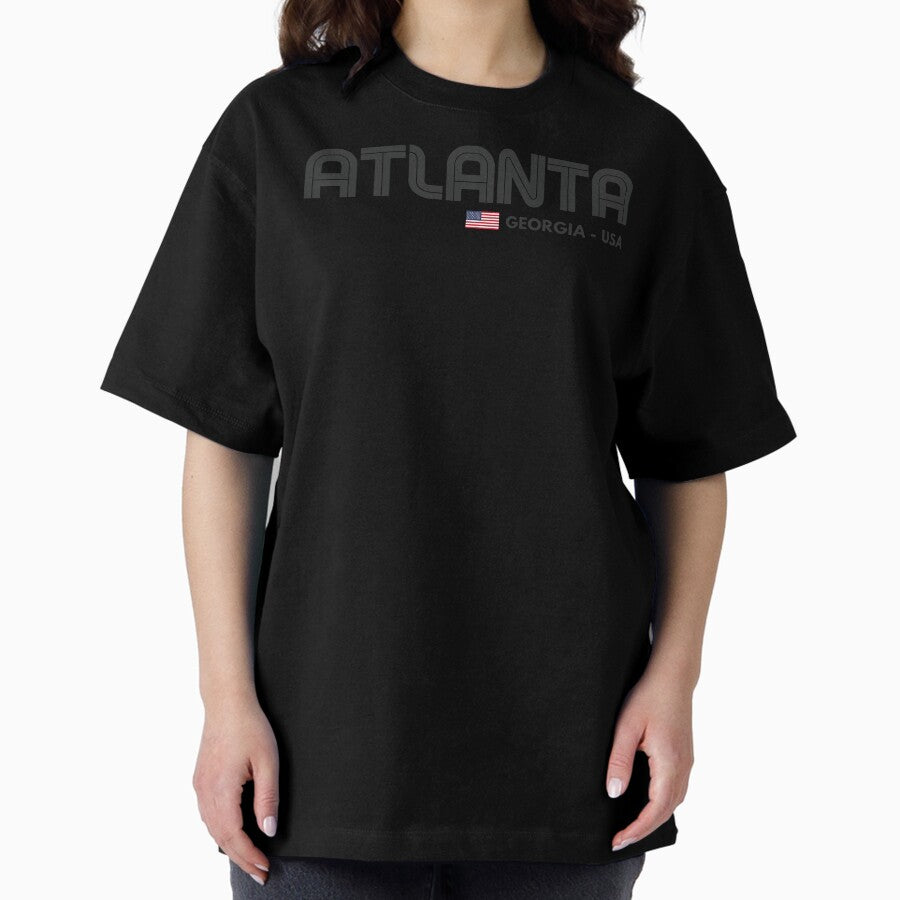 Atlanta Georgia Usa Oversized T Shirt