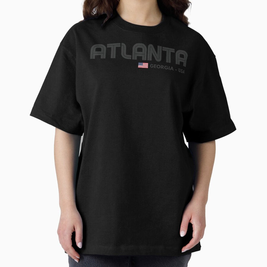 Atlanta Georgia Usa Oversized T Shirt