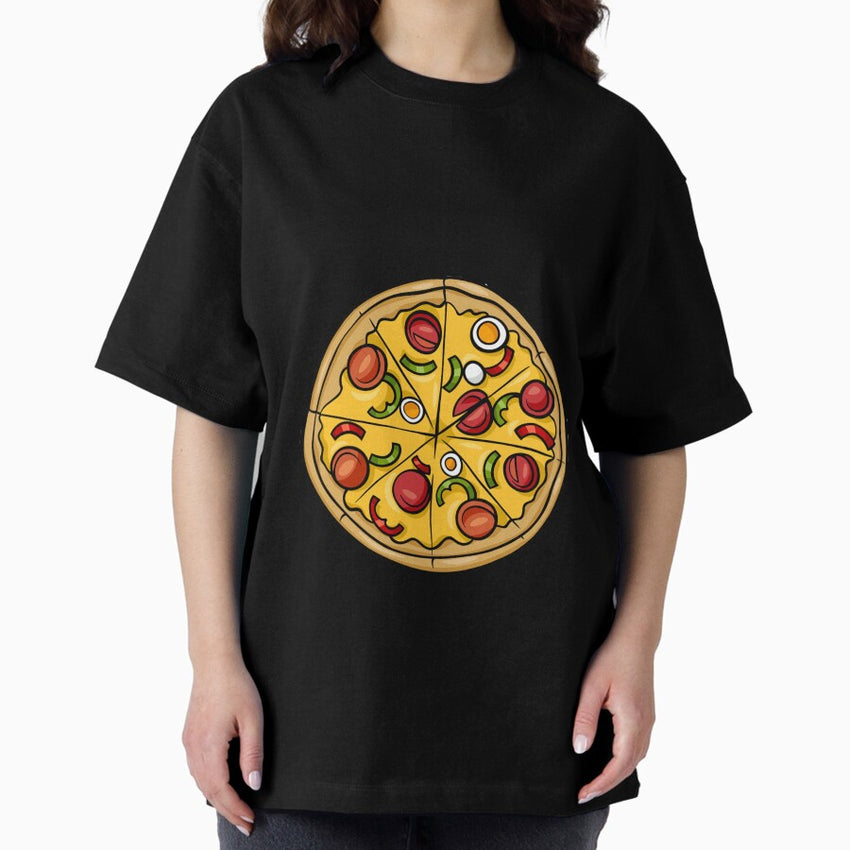 If in doubt Pizza! Oversized T-Shirt