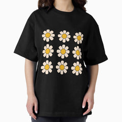 Retro Flower 70s Oversized T-Shirt