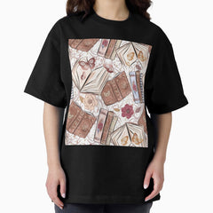 Aesthetic Butterfly And Books Oversized T Shirt