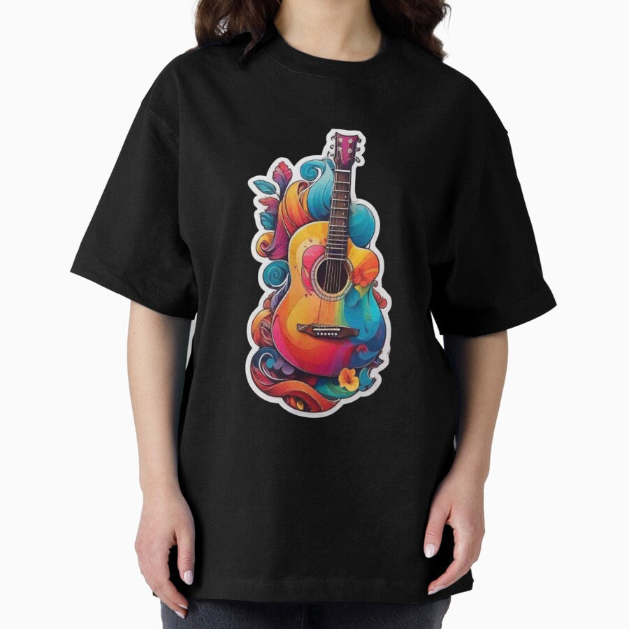 acoustic guitar Oversized T-Shirt
