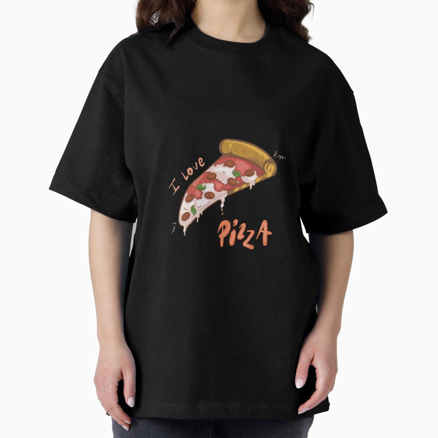 Greedy pizza Oversized T-Shirt
