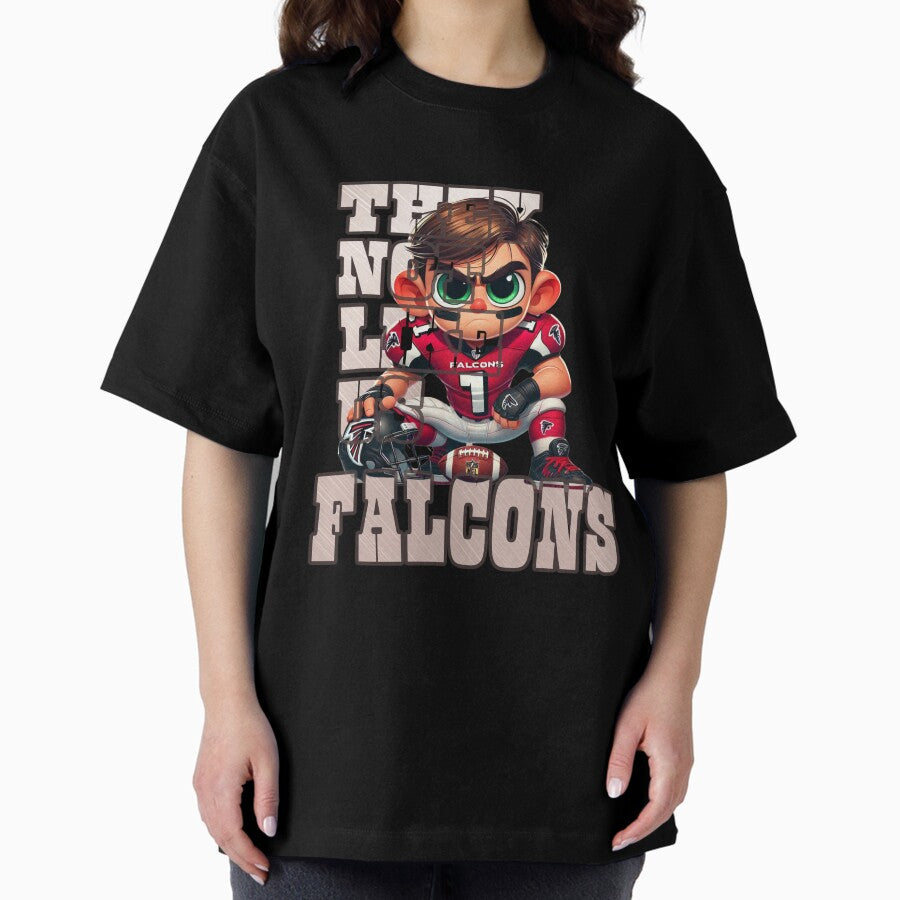 Atlanta Falcons graphic They not like us Oversized T-Shirt