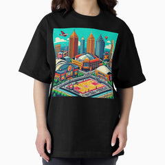Atlanta Seen As 8Bit Oversized T Shirt