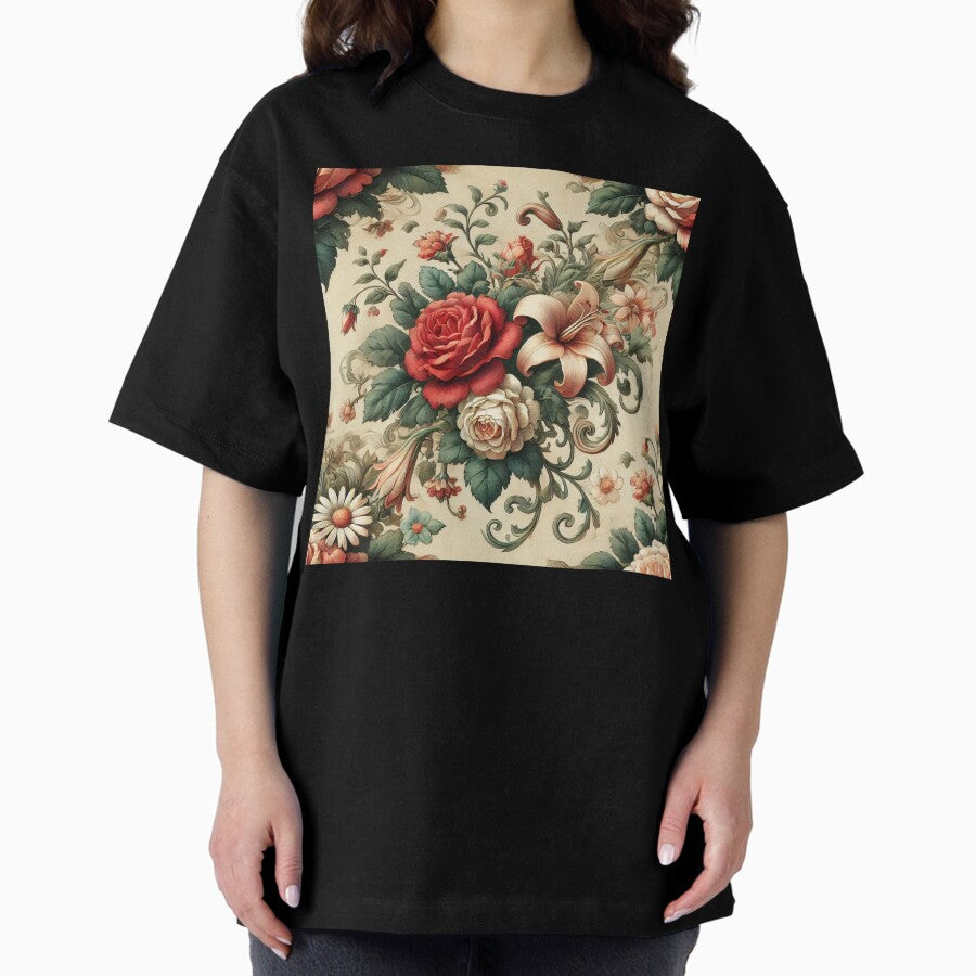 Flower vintage Oversized T-Shirt