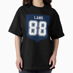 CeeDee Lamb #88 emblem Oversized T-Shirt