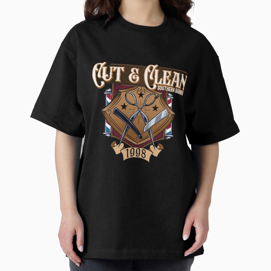 Barber Scissors Oversized T Shirt