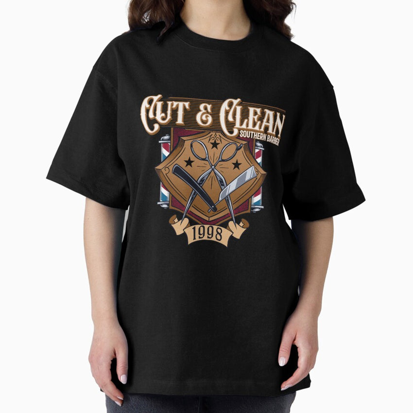 Barber Scissors Oversized T Shirt