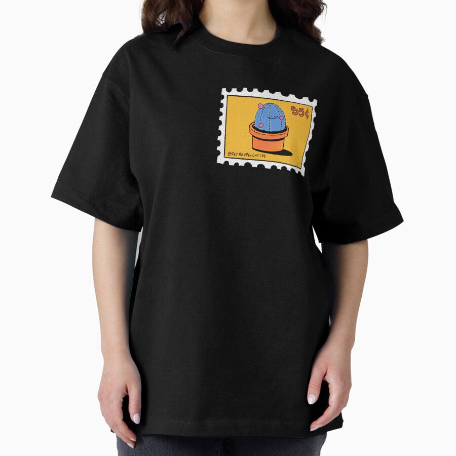 Cactus Postcard Oversized T Shirt