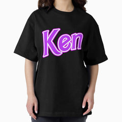 90S Kenn Pattern White Oversized T Shirt