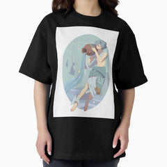 Aquarius - The Zodiac Sign Cute Anime Boy Style Art Oversized T-Shirt