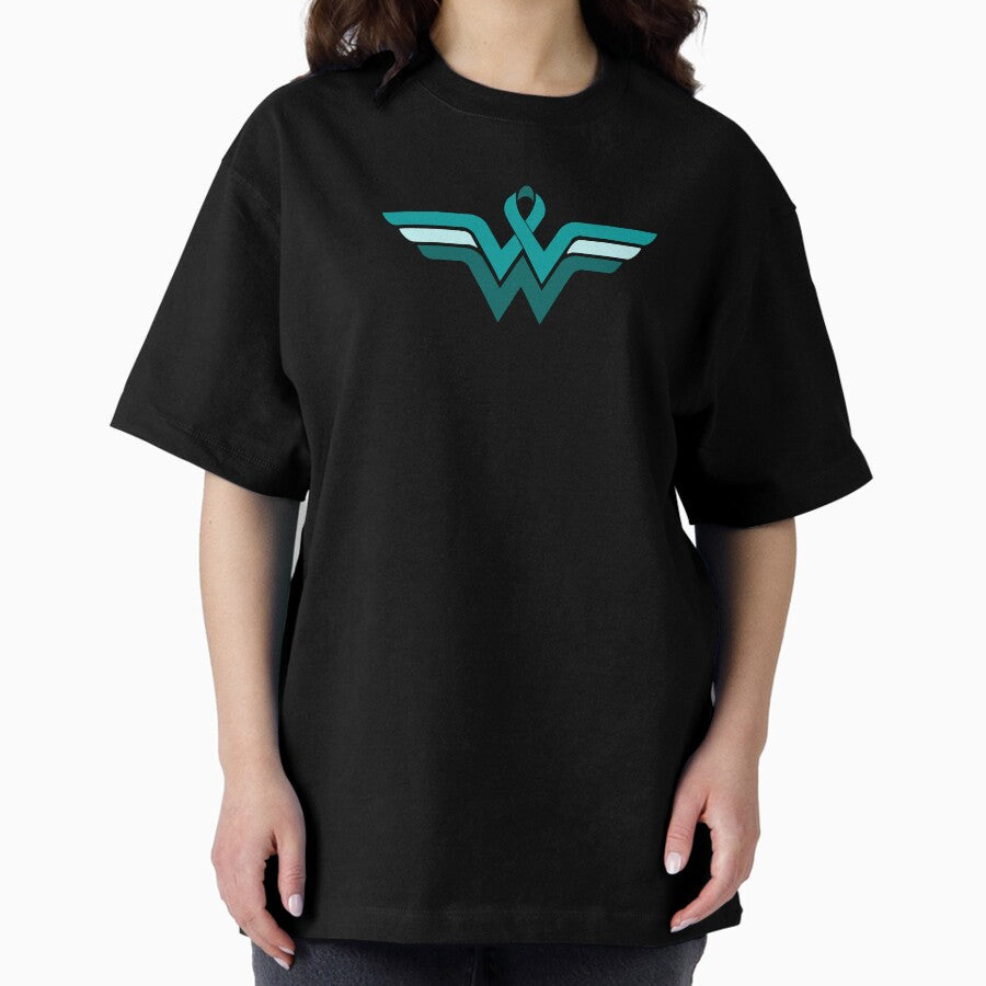 Cervical Cancer Hero Oversized T-Shirt
