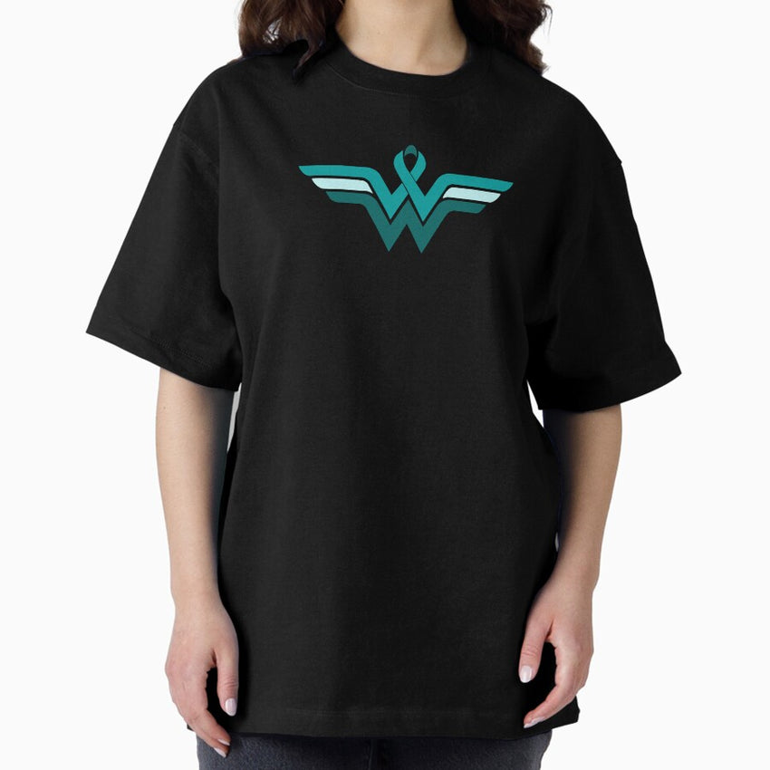 Cervical Cancer Hero Oversized T-Shirt
