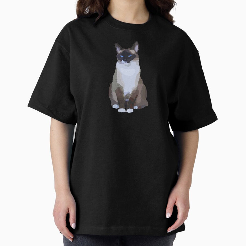 Snowshoe Cat Oversized T-Shirt