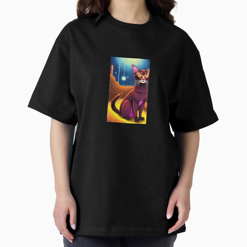 Abyssinian cat Oversized T-Shirt