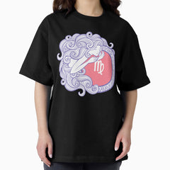 Virgo zodiac sign/ pastel star/ astrological symbol Oversized T-Shirt
