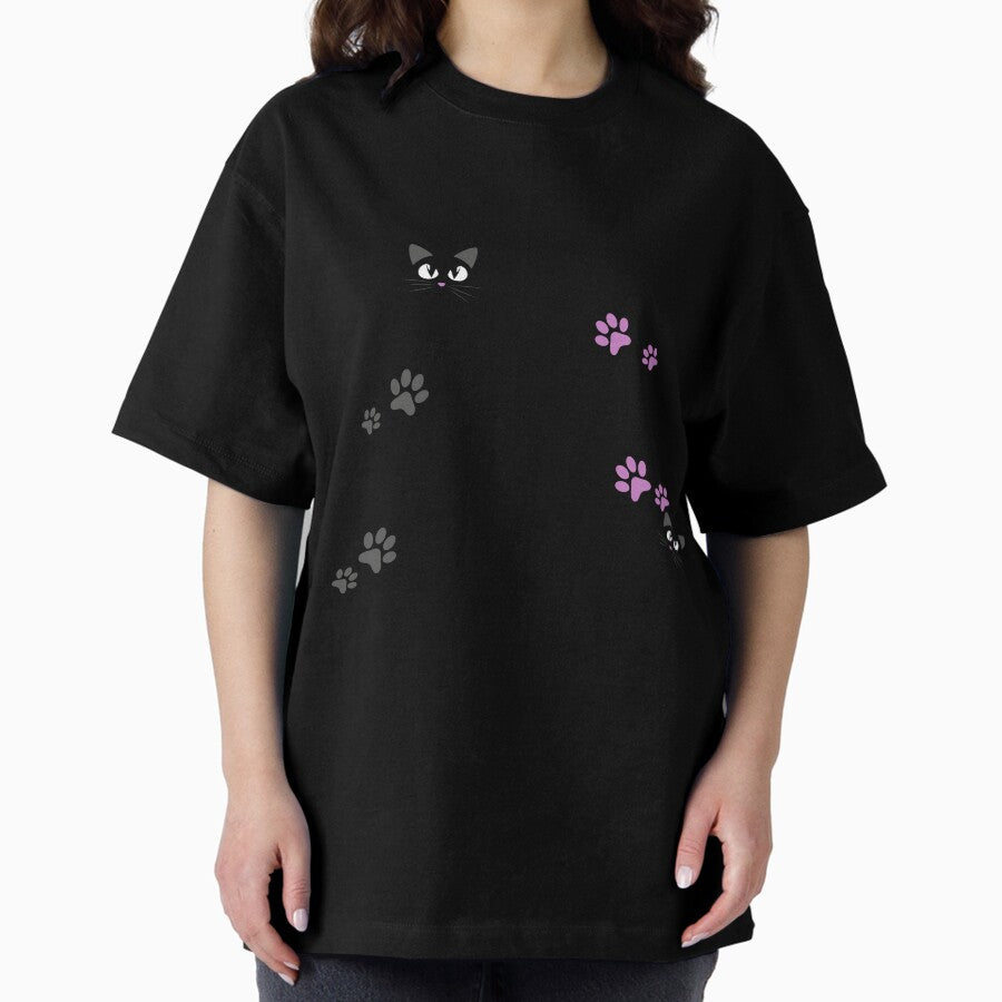 CAT MOTHER COOKING LOVER Oversized T-Shirt
