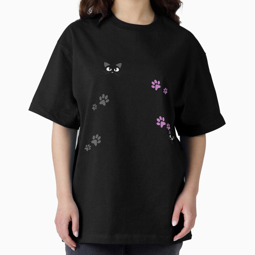 CAT MOTHER COOKING LOVER Oversized T-Shirt